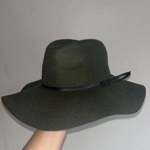 olive green hat green floppy hat sun hat
